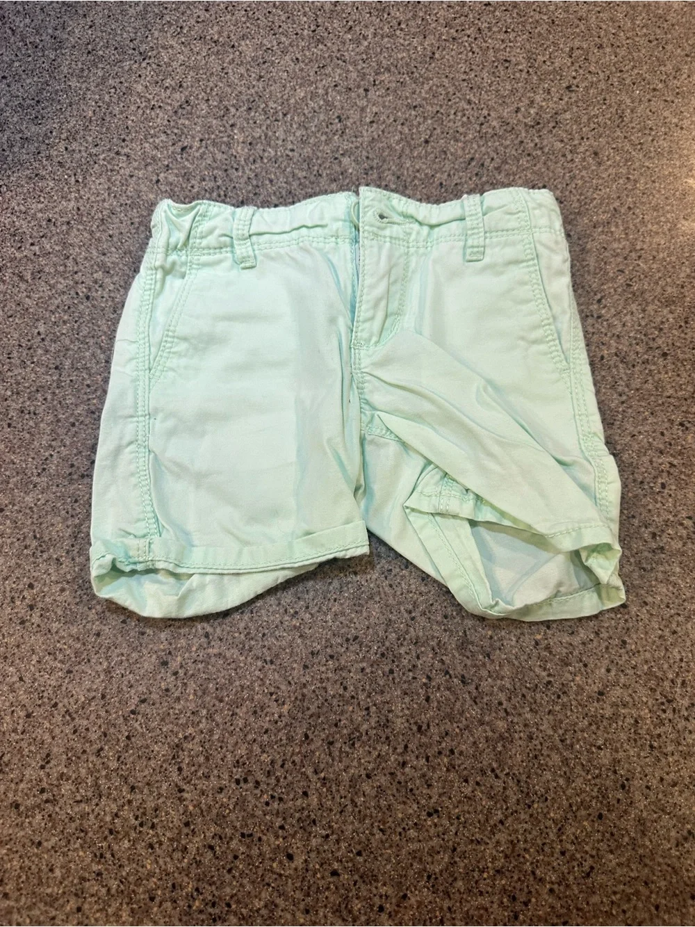 Light Mint Green Casual Shorts
